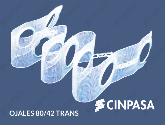  Cinta de ojales transparente 